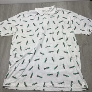 2XL Christopher Hayes Golf Polo Print Vintage XXL Golf Bag Club Fun Print Funny